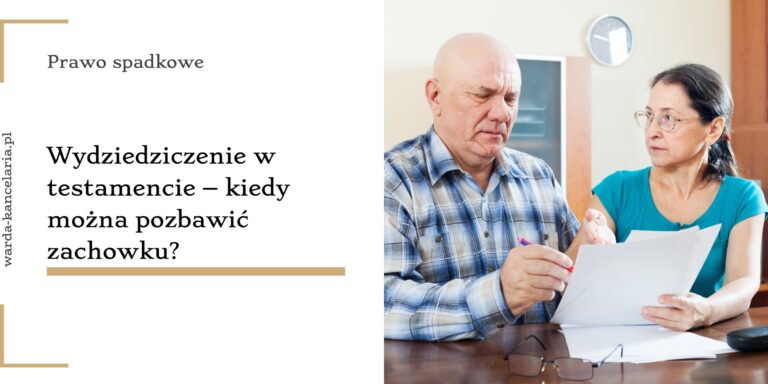 Wydziedziczenie w testamencie